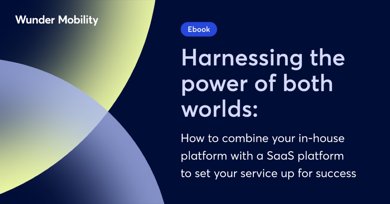 Abstract graphic representing the SaaS versus in-house decision.